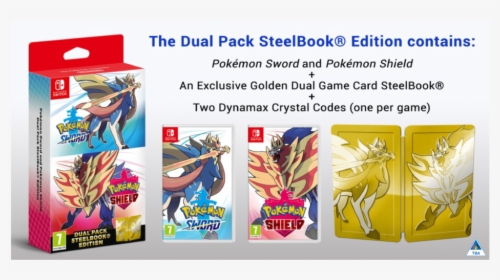 Pokémon Sword And Pokémon Shield Dual Pack"  Srcset="data - Pokemon Sword Shield Double Pack, HD Png Download, Free Download